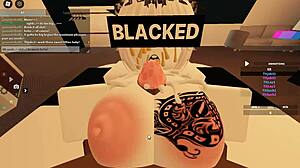 Intense anal fucking with big black cock in roblox porn blacked