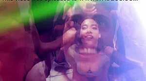 Cleaning lady Emily Pink endures rough 5-on-1 with mixed boys, deep anal, gaping, and cum swallowing