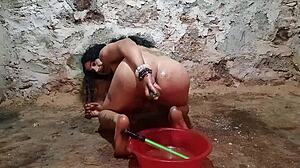 anal play with a pickle