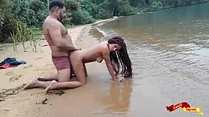 Rough anal sex on high seas with latina 😈🌊