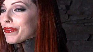 Punishing Honey with Drawings in BDSM Fetish Session