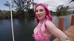 i'm lily lou suckin' that huge dick and tastin' the messy cumshot from bangbros