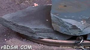 couple plays sadomasochism game with rough fucking