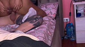 Hot Couple Records First Homemade Video With Cowgirl Riding And Creampie In The Night Part 2