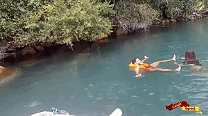 Rough anal sex on high seas with latina 😈🌊