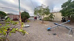 what if they catch us having fun sex in the public park with my whore girlfriend and a horny stranger