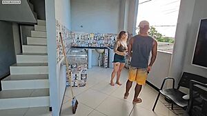 i caught my neighbor stealing my panties and got so turned on i let him fuck my ass