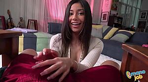 naughty xxlayna marie working on a monster dick like a pro