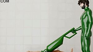 Using a rotating machine on another guy