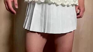 Uniform Girl Embarrassed in Anal and Nipple Training