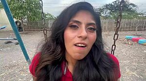 what if they catch us having fun sex in the public park with my whore girlfriend and a horny stranger