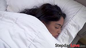 Vanessa Sky deepthroats stepdad