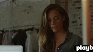 perfect all natural babe posed naked exposing sexy body after striptease - wanna see her tits?