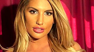 blonde's big tits teasing in pantyhose?