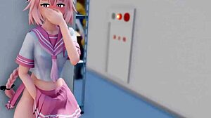Watch Astolfo cum with his big cock?
