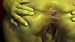 Spread eagle pregnant cougar spreads her ass cheeks wet gaping milf