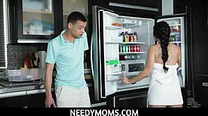 Needymoms - Exotic Milf Having A Second Round With Her Stepson At Kitchen Kourtney Kai Myles Long