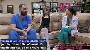 Daisy bean undergoes required university entrance physical exam at tampa tampa university