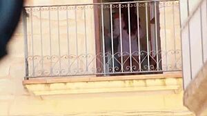 can a neighbor's spying lead to blackmail and identity reveal