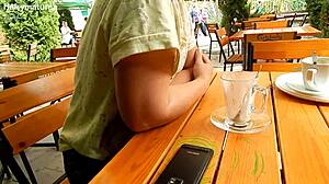 Mature Chubby Milf Flashing Her Hairy Tits