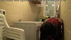 Horny Stepmom Commands Stepson to Lick Her Pussy in Kitchen!