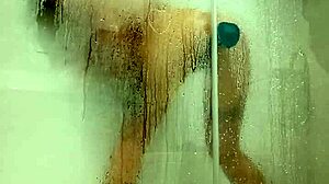 hot girl gets horny in the shower with her toy