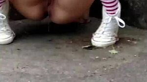 Piss Whore's Emotional Fantasy: Risky Public Piss