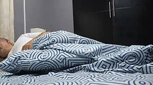 Stepfather seduced by horny stepdaughter in dorm room