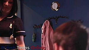 Nurse Harding says, 'I'm cucking you after work, boyfriend.'