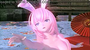 Megurine Luka Single Red Leaf Project Diva Nude Mod Full Nude