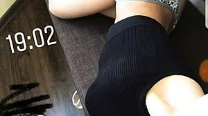 Russian Albina Poses with Ass and Feet in Fetish Session