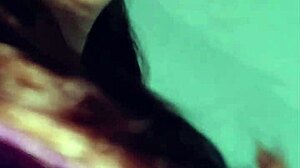 nicole shyly teases her chubby belly before stuffing it full