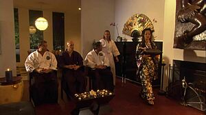 gianna lynn says, 'i'll give pleasure to this samurai with my big cock skills'