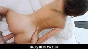 Stepdad punishes stepdaughter Xxlayna Marie for speeding!