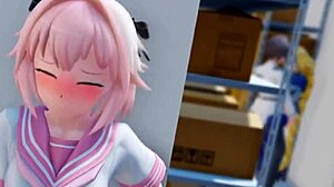 Watch Astolfo cum with his big cock?