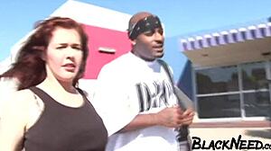 Interracial Sex Video With Busty Redhead