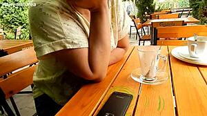 Mature Chubby Milf Flashing Her Hairy Tits