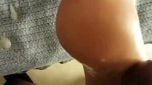 Cumshot aftermath on DirtySocks' feet day 4.