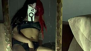 Gothic Big Ass Girl With Glasses Masturbating