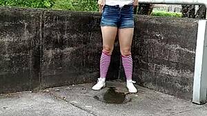 Piss Whore's Emotional Fantasy: Risky Public Piss