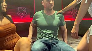 Latina lesbians enlist guy for bareback breeding