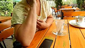 Mature Chubby Milf Flashing Her Hairy Tits