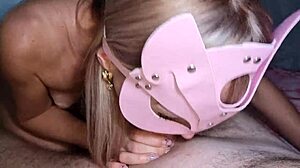 Hot lips marthabullles suck cock and get cum on hands