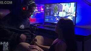 Brazilian Wife Competes in Handjob Game