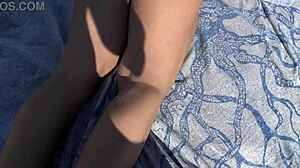 Hairy Amateur Milf Lets Perverted Man Cum On Her Pussy On The Beach In France