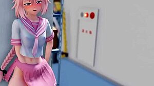 Watch Astolfo cum with his big cock?