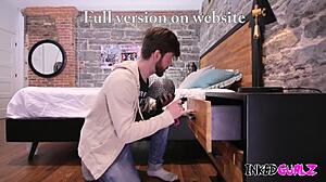 Big tits stepmom hints at anal fun with stepson.