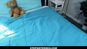 Blonde Teen Stepsister With Small Tits Fucks Big Cock Stepbrother POV