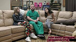 Daisy bean undergoes required university entrance physical exam at tampa tampa university