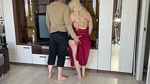 Mature Woman Spreads Ass for Anal Cock Penetration.